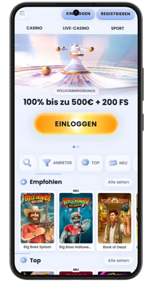 Casino Startseite öffnen
